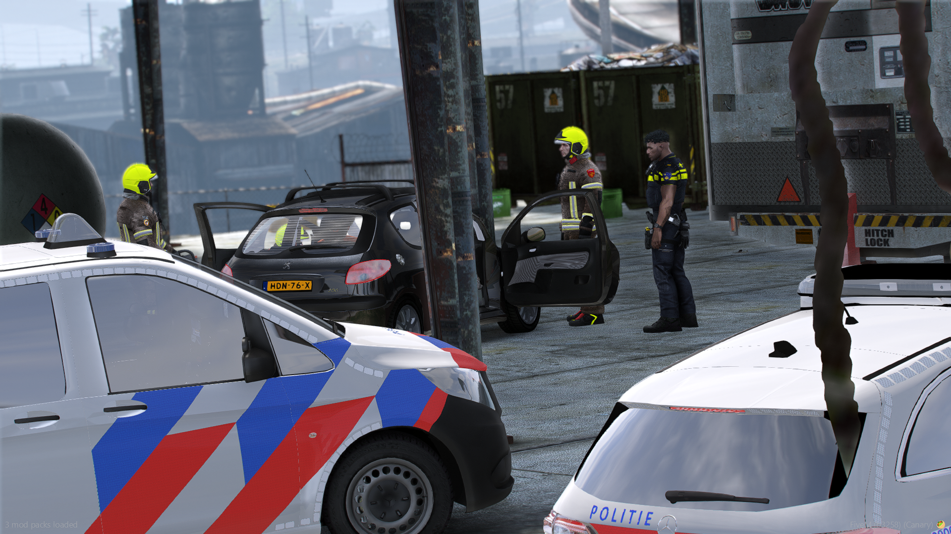 FiveM hulpdiensten scene van 112Rotterdam